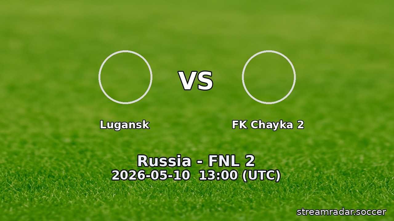 Lugansk vs FK Chayka 2