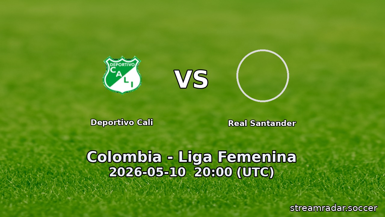 Deportivo Cali vs Real Santander