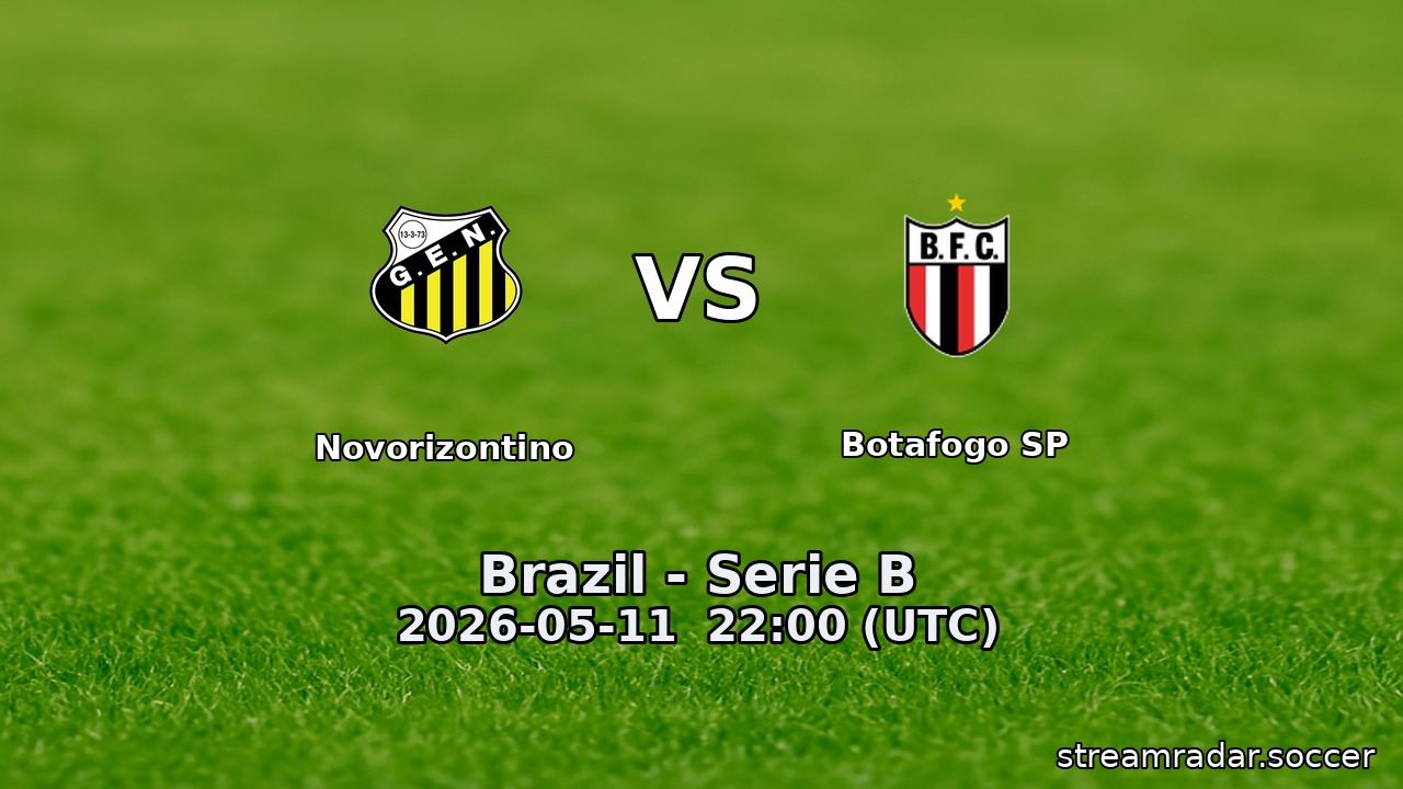 Novorizontino vs Botafogo SP