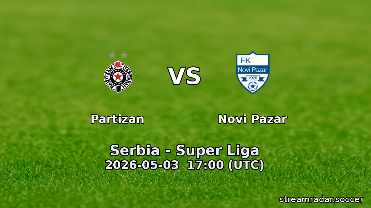 Partizan vs Novi Pazar