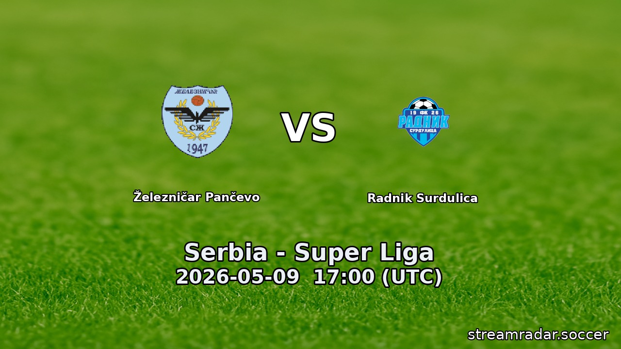 Železničar Pančevo vs Radnik Surdulica