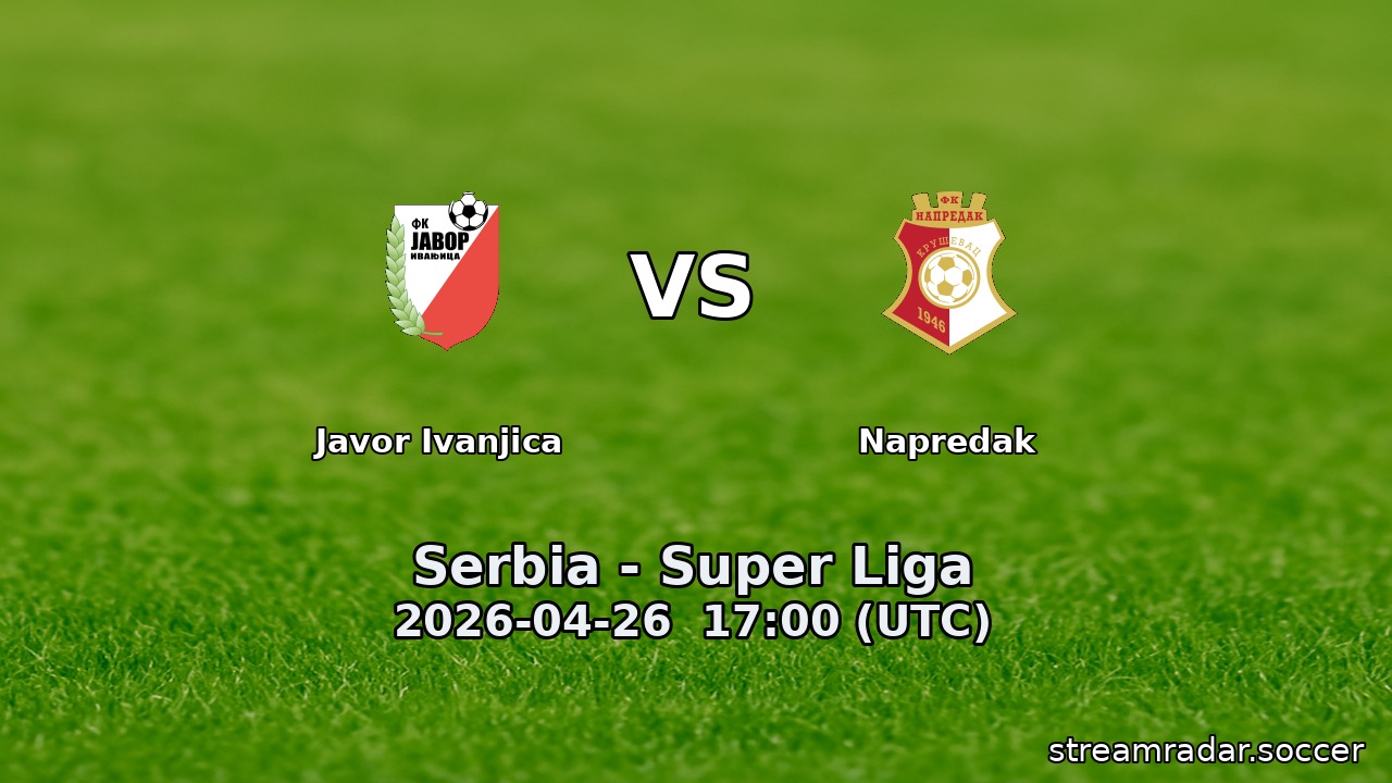 Javor Ivanjica vs Napredak