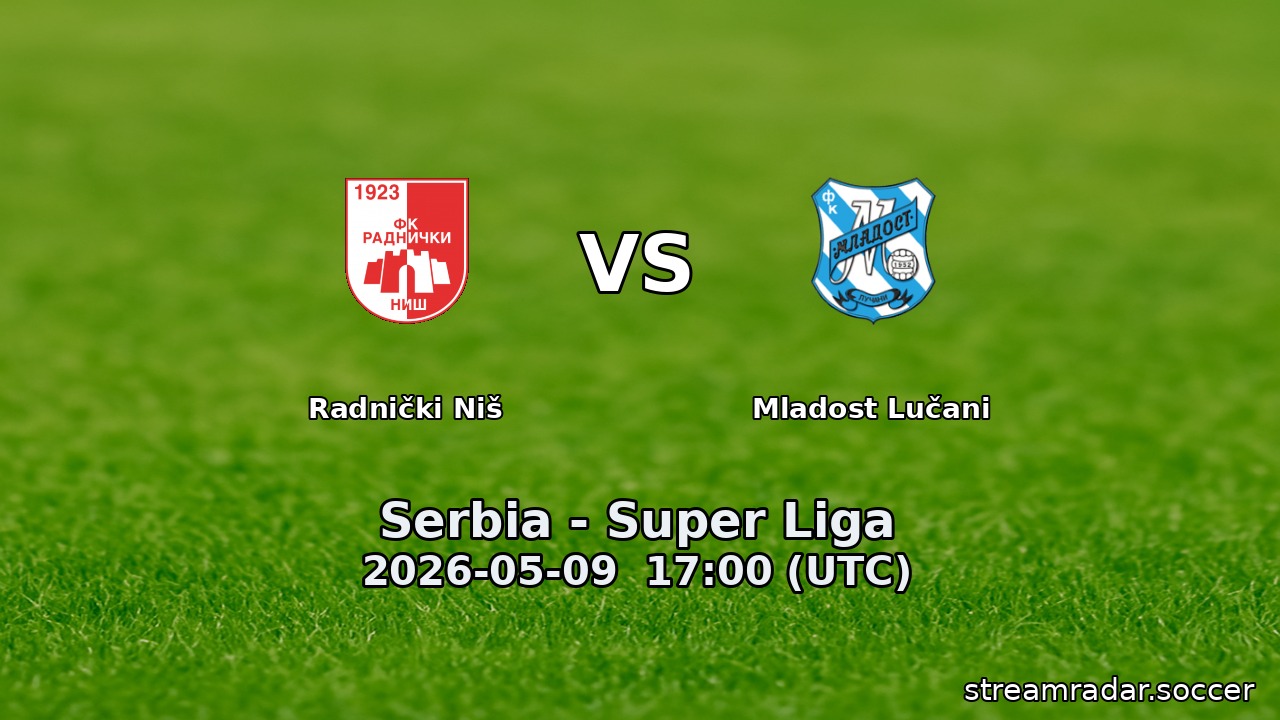 Radnički Niš vs Mladost Lučani