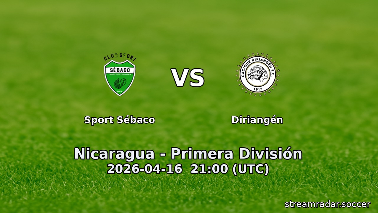 Sport Sébaco vs Diriangén