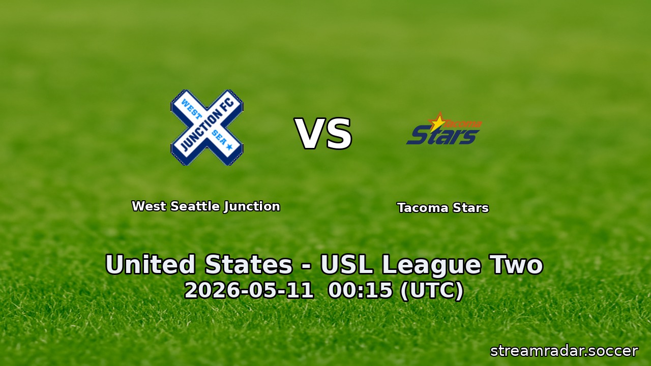 West Seattle Junction vs Tacoma Stars