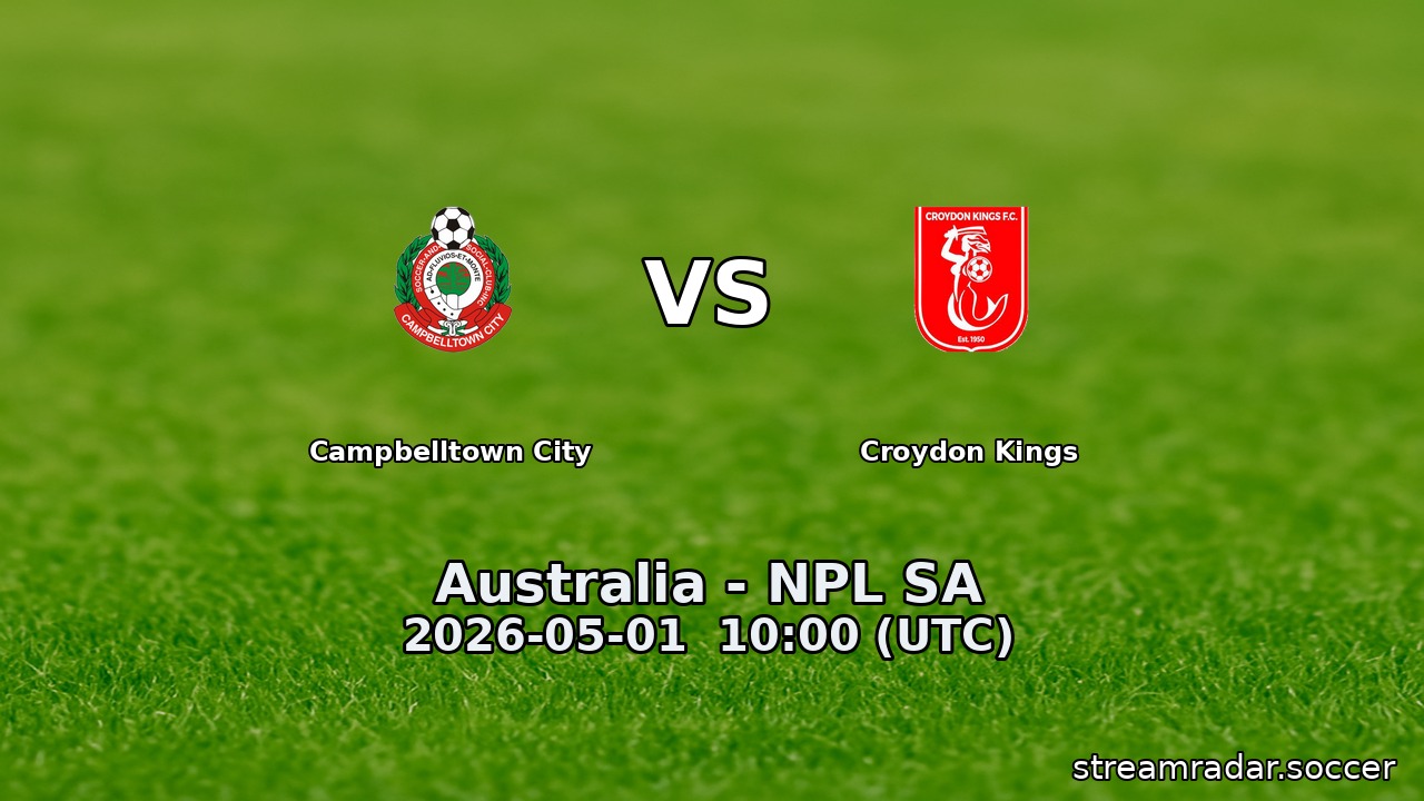 Campbelltown City vs Croydon Kings
