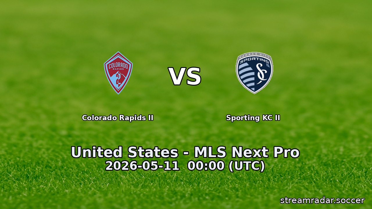 Colorado Rapids II vs Sporting KC II