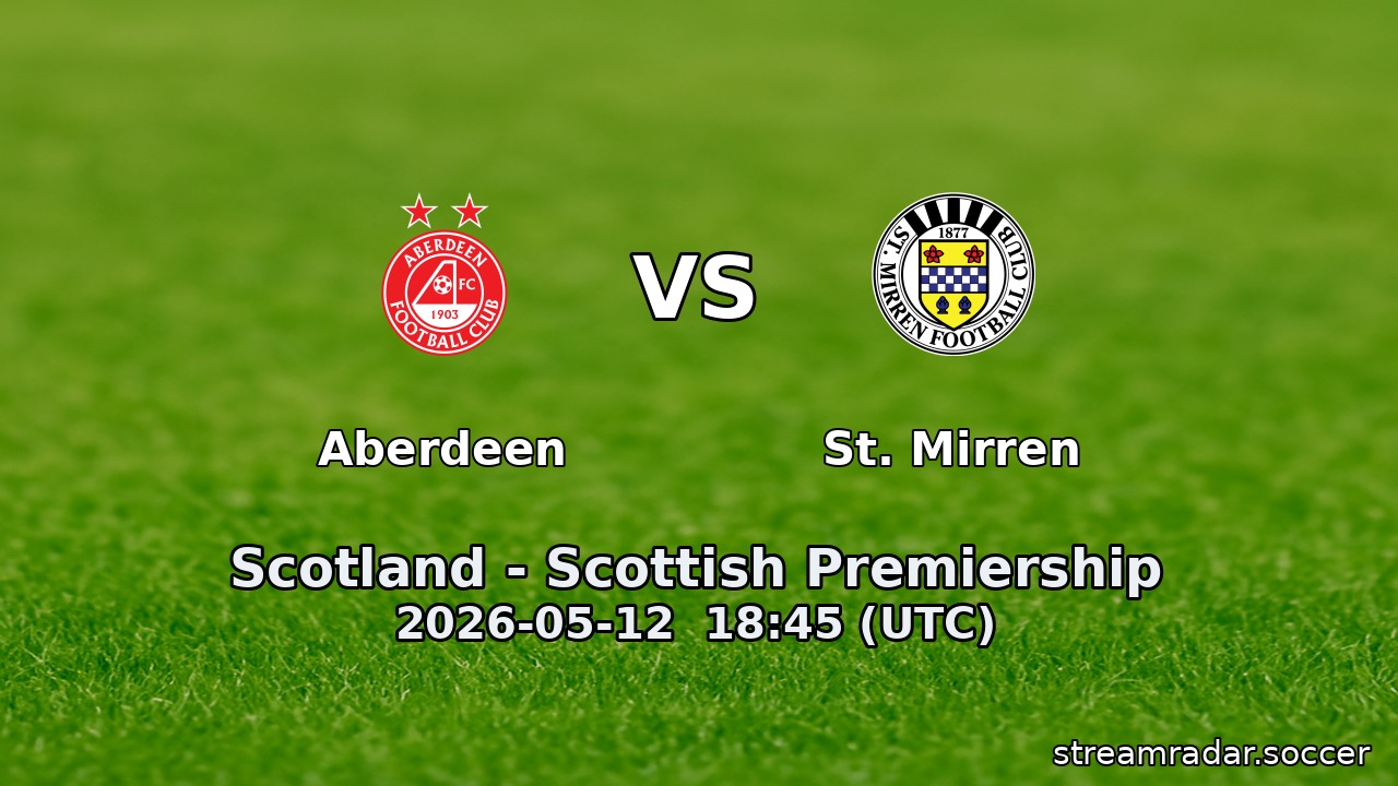 Aberdeen vs St. Mirren