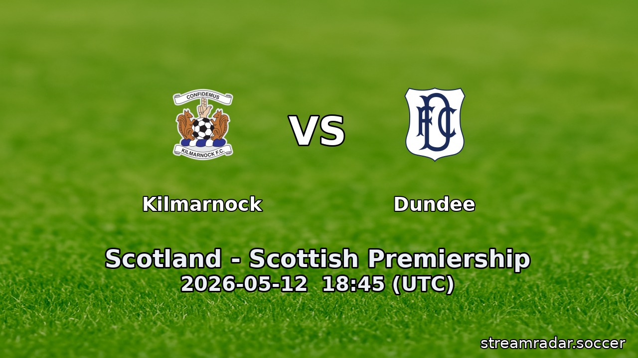 Kilmarnock vs Dundee