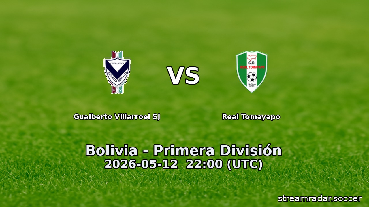 Gualberto Villarroel SJ vs Real Tomayapo