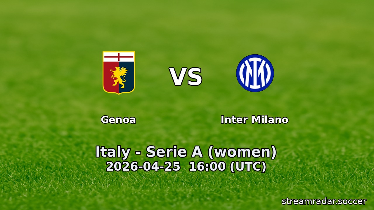 Genoa vs Inter Milano