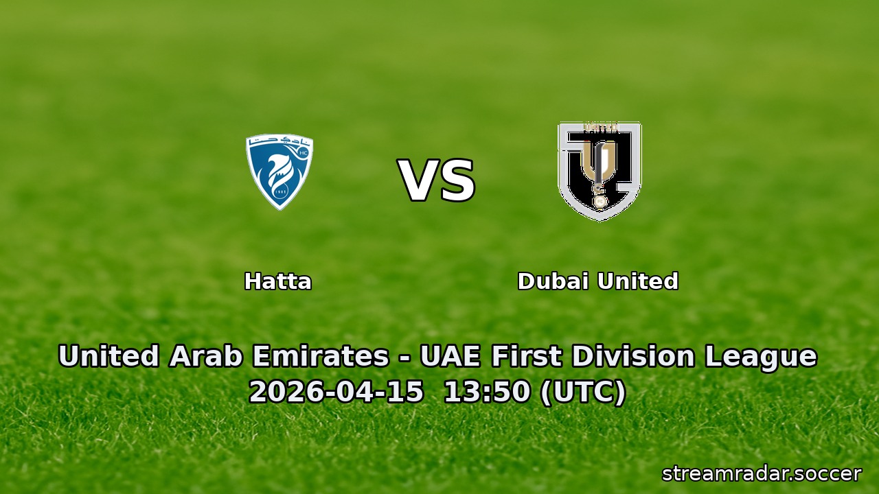 Hatta vs Dubai United
