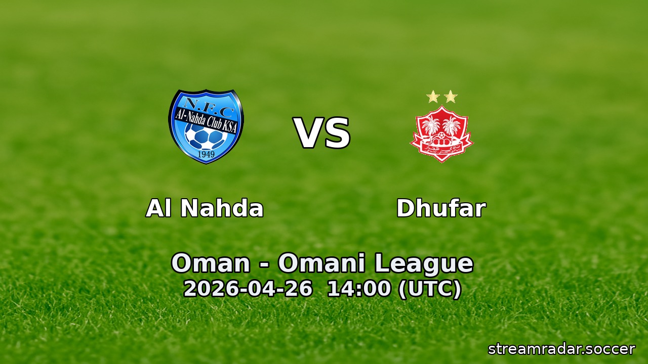Al Nahda vs Dhufar