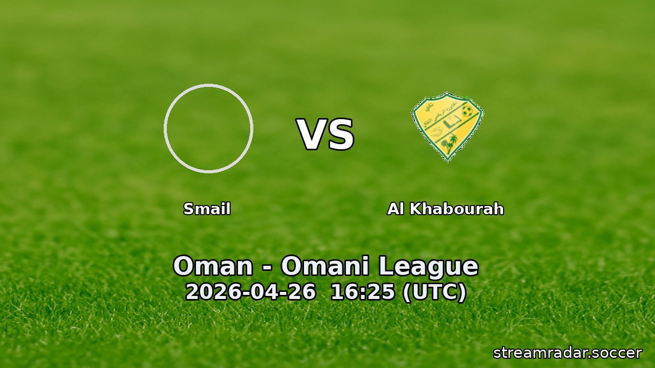 Smail vs Al Khabourah