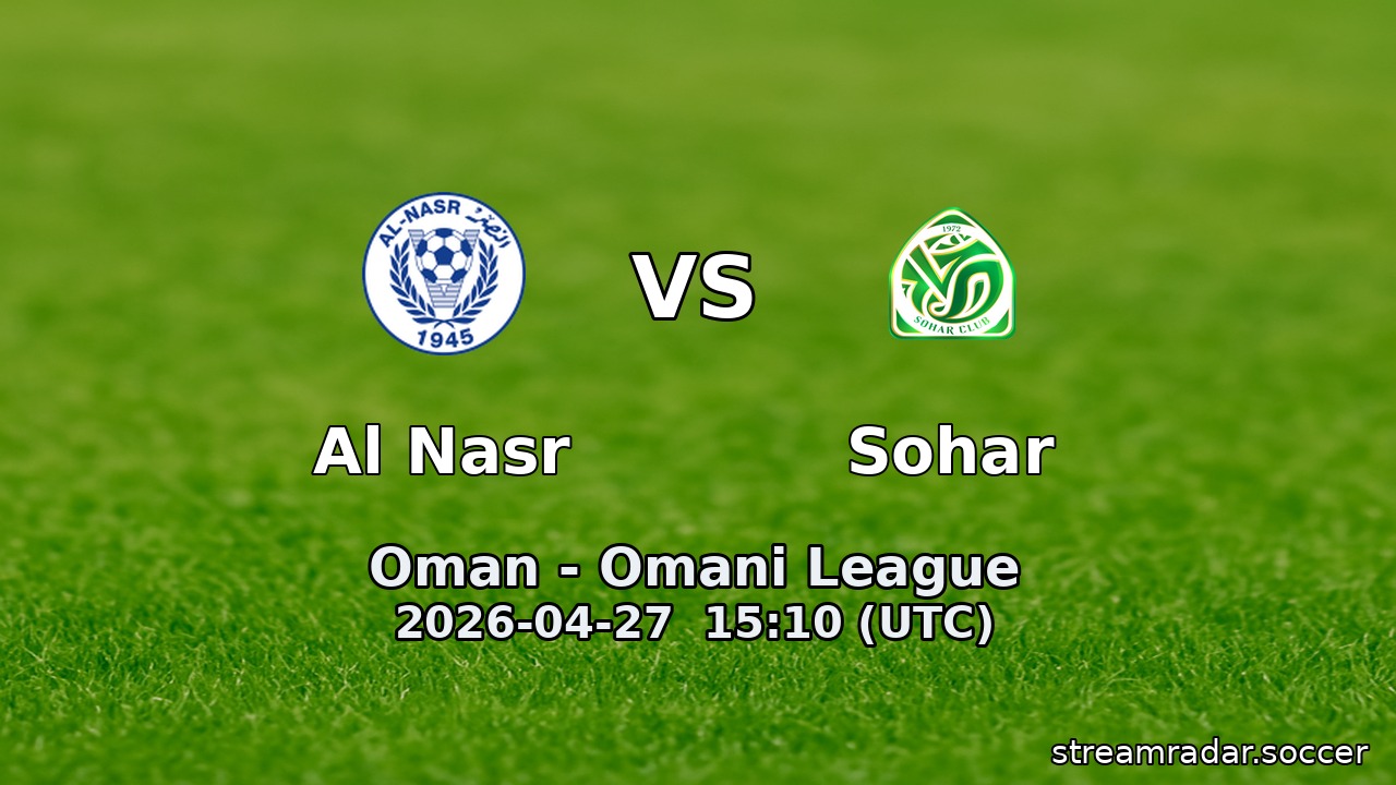 Al Nasr vs Sohar