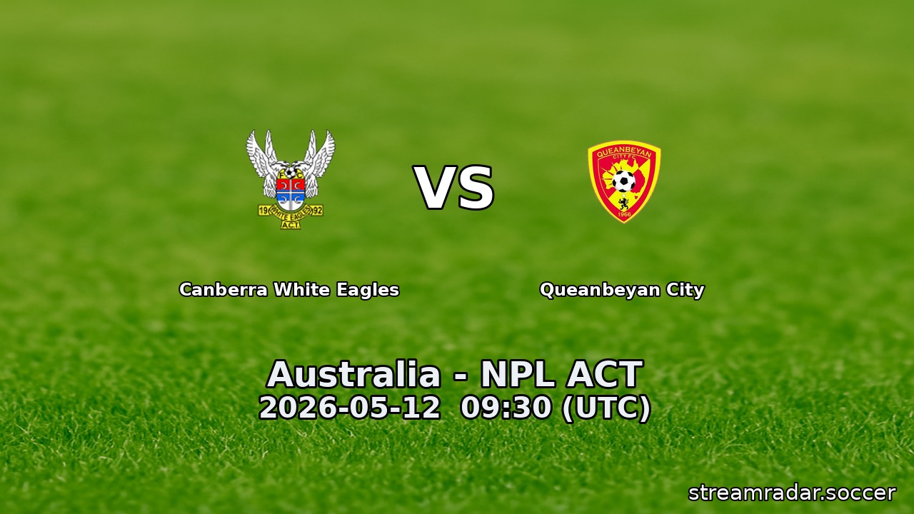 Canberra White Eagles vs Queanbeyan City