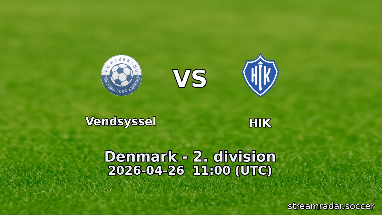 Vendsyssel vs HIK