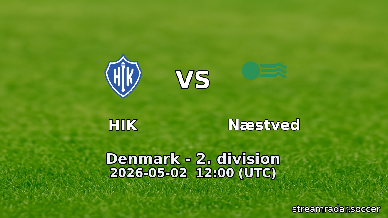 HIK vs Næstved