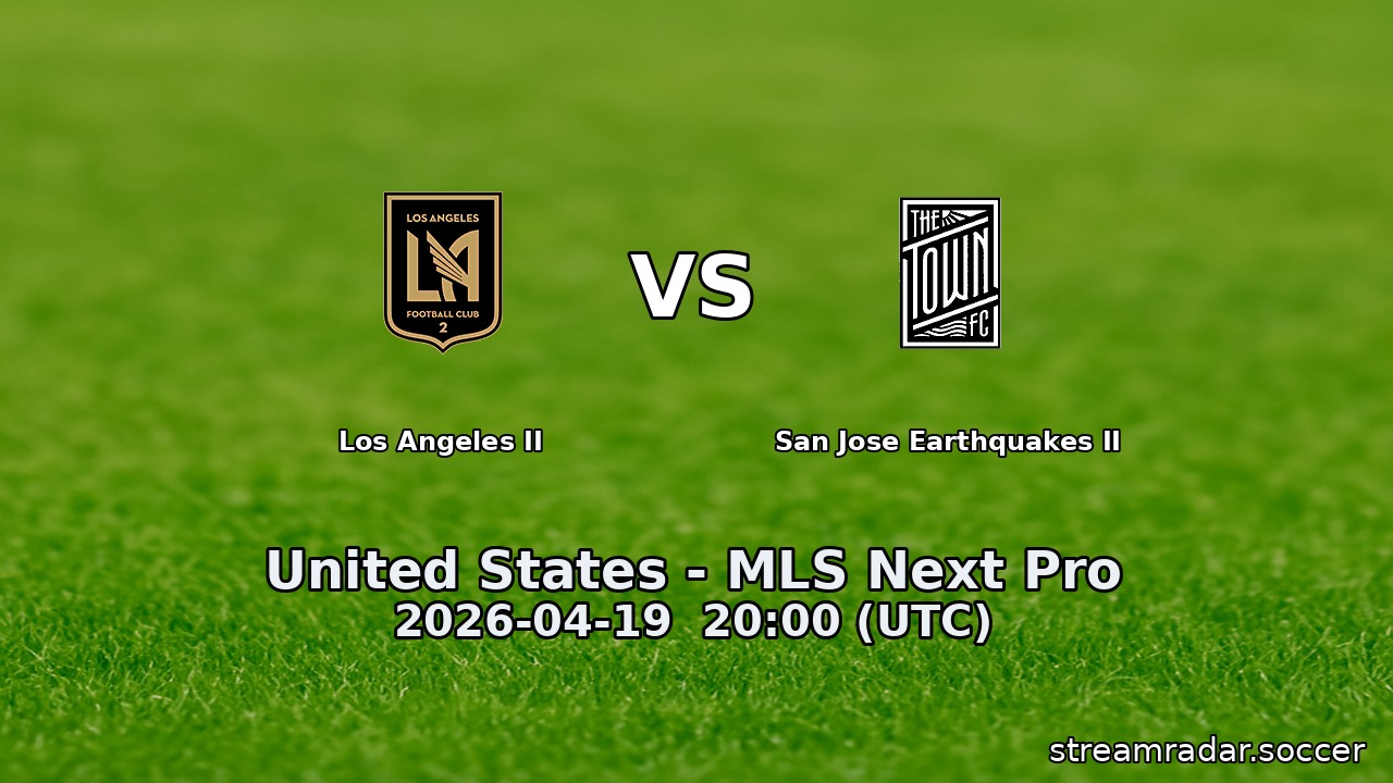 Los Angeles II vs San Jose Earthquakes II