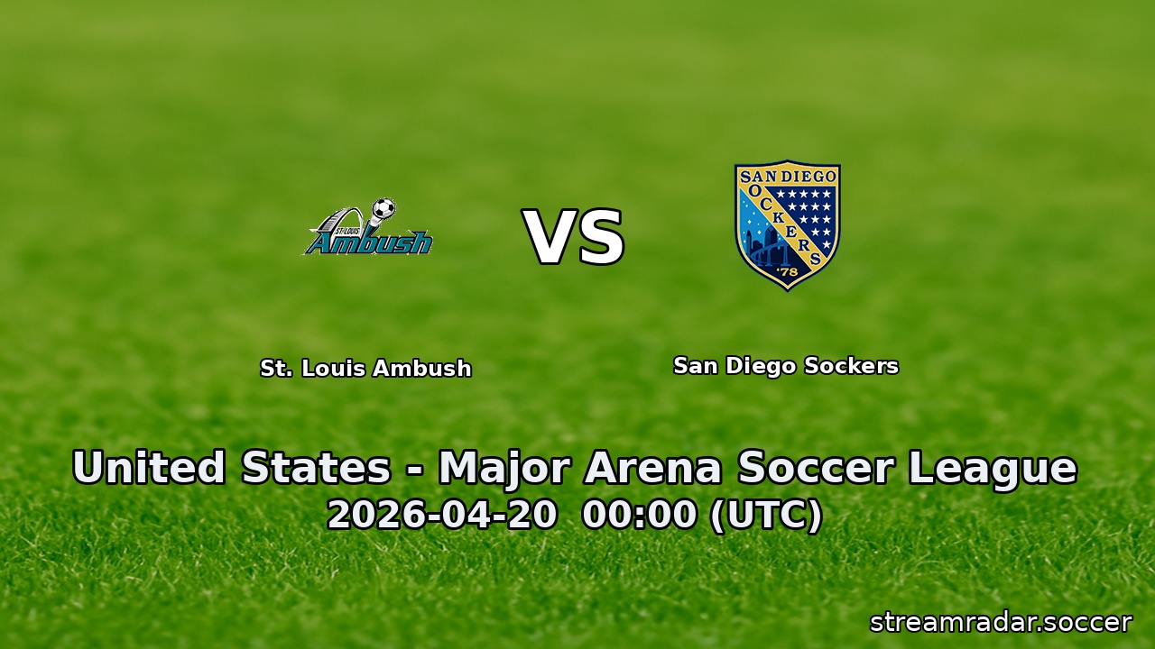 St. Louis Ambush vs San Diego Sockers