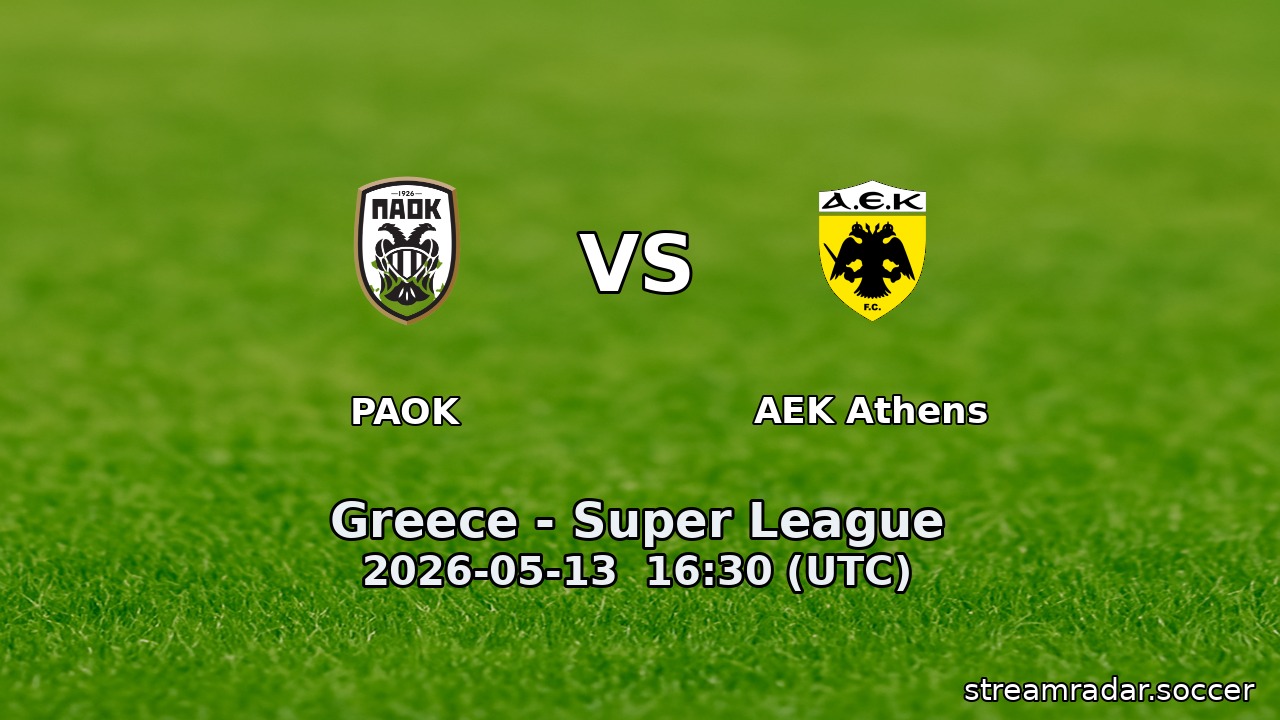 PAOK vs AEK Athens