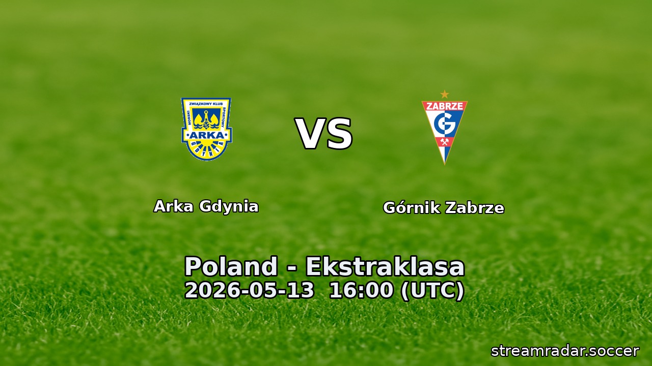 Arka Gdynia vs Górnik Zabrze