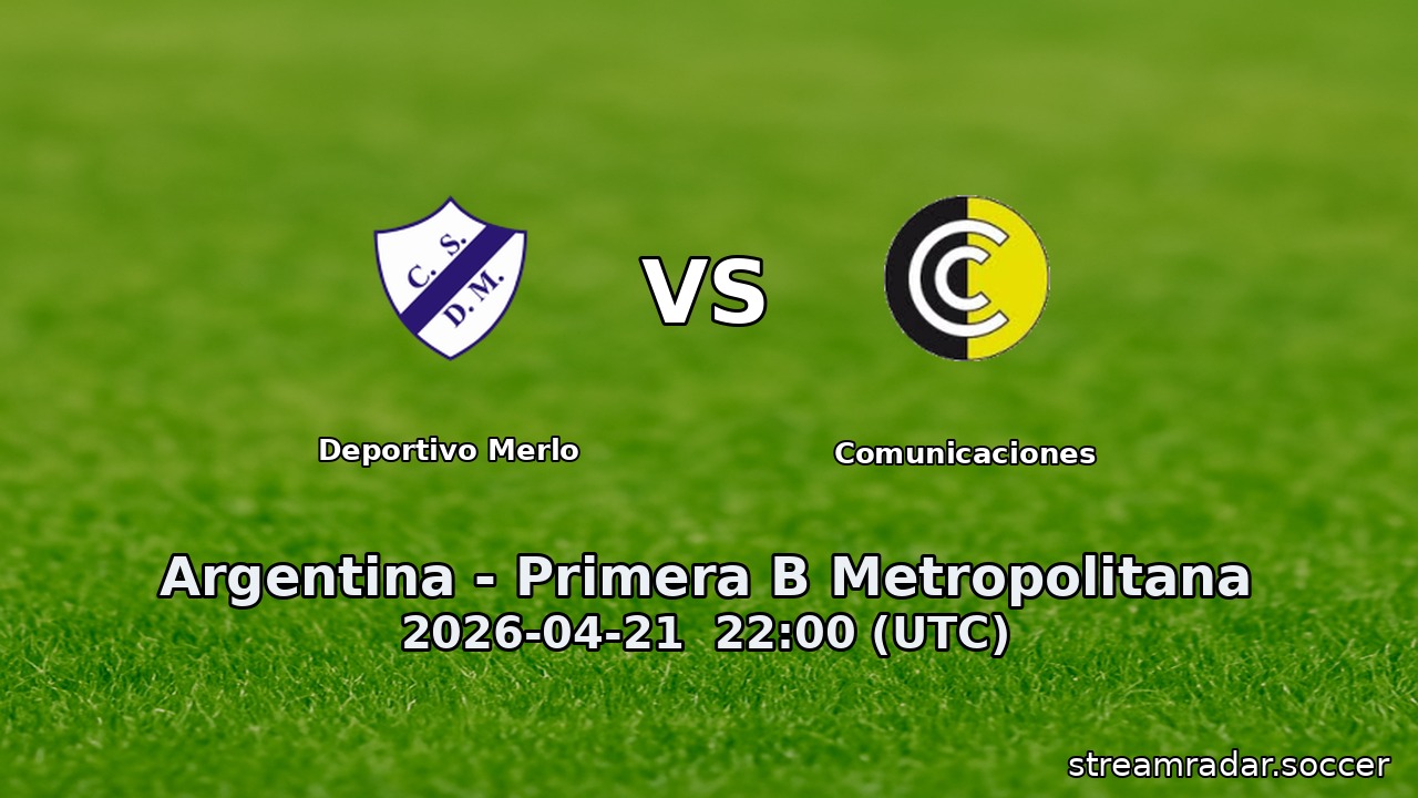 Deportivo Merlo vs Comunicaciones