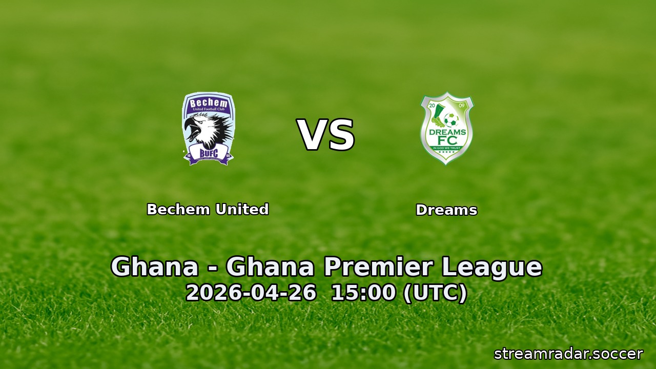 Bechem United vs Dreams