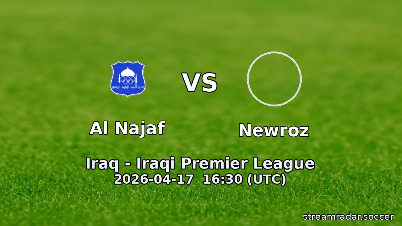 Al Najaf vs Newroz
