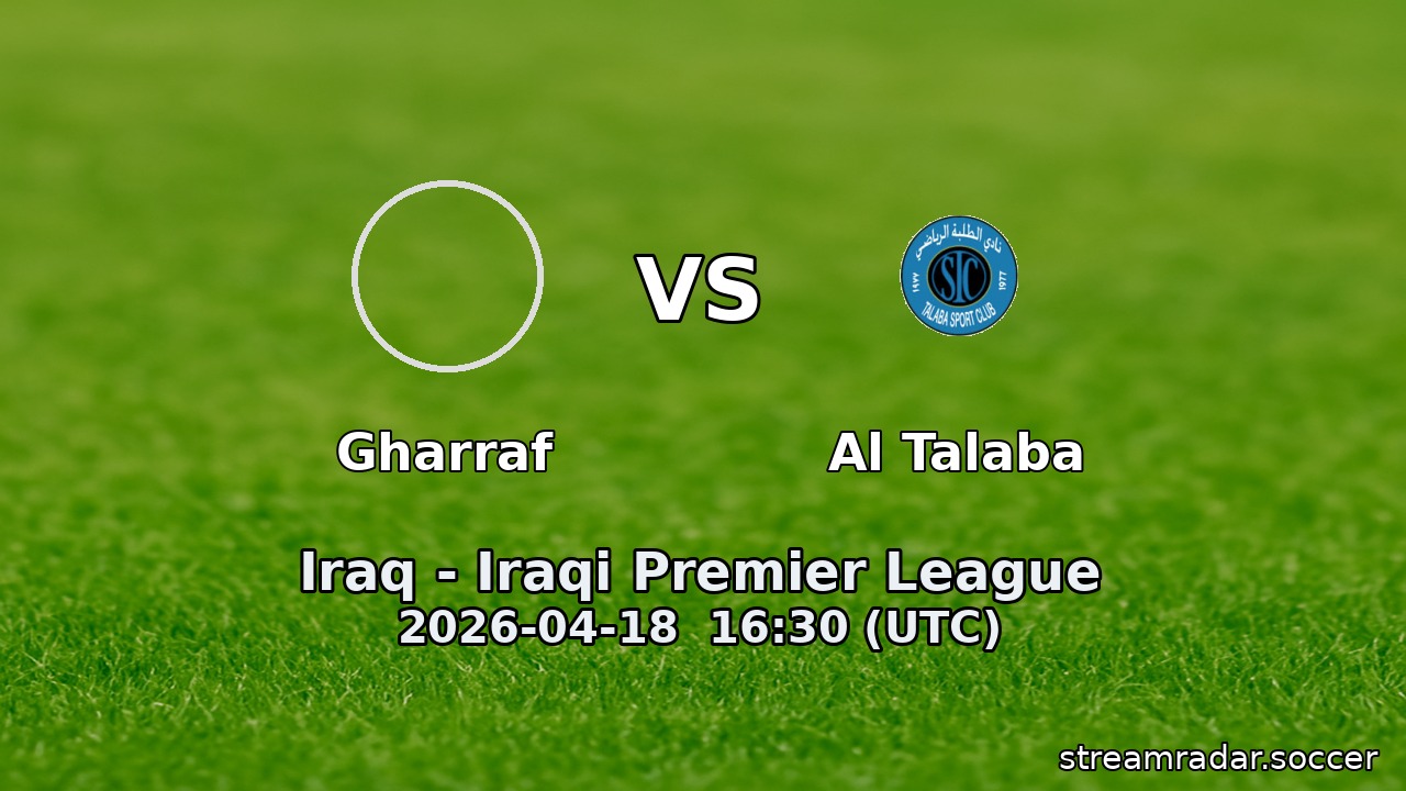 Gharraf vs Al Talaba