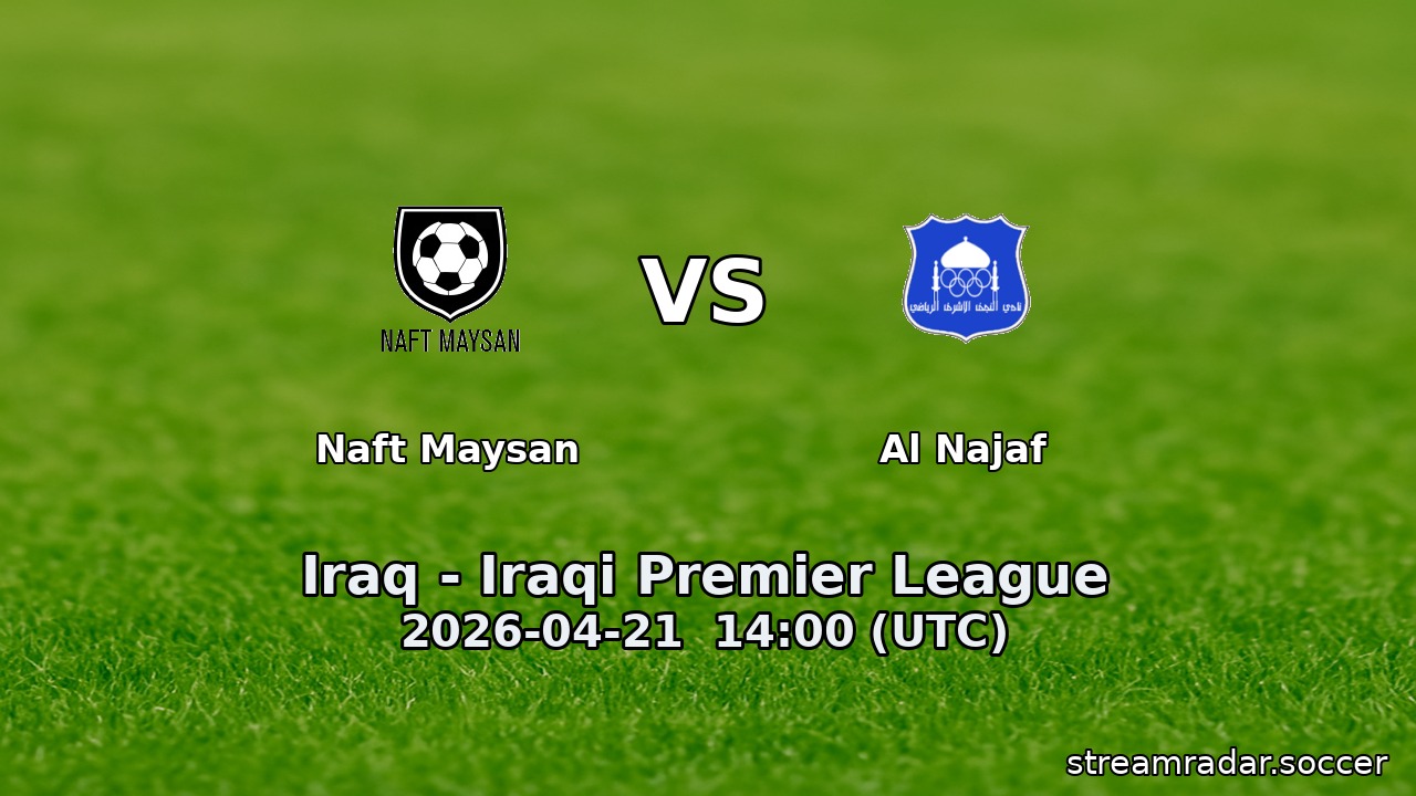 Naft Maysan vs Al Najaf