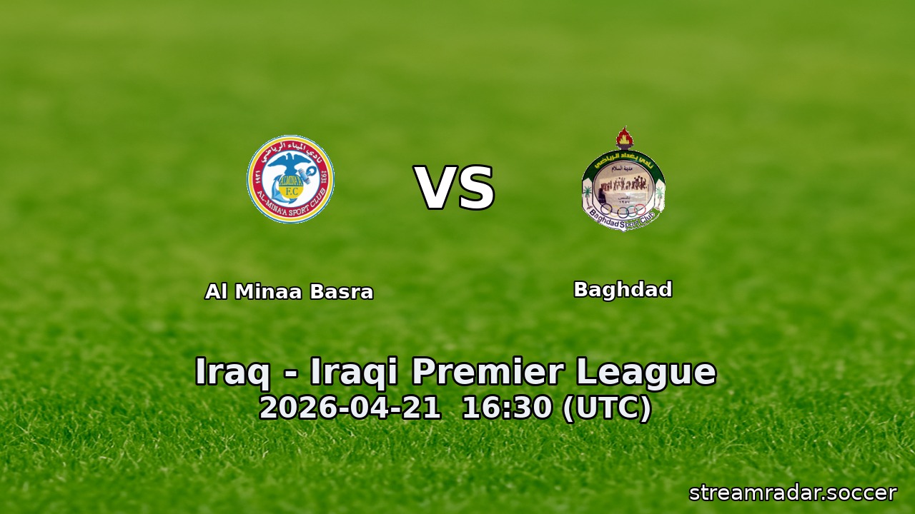Al Minaa Basra vs Baghdad
