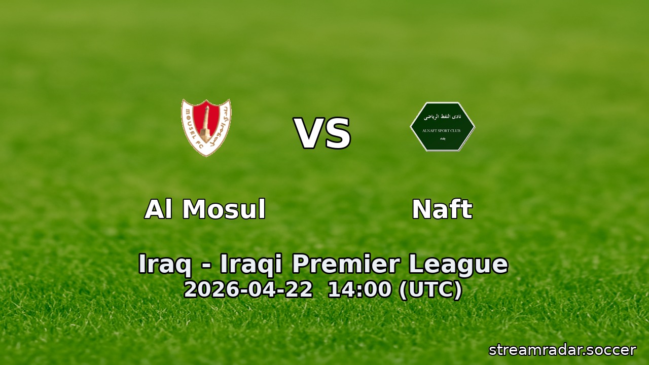 Al Mosul vs Naft