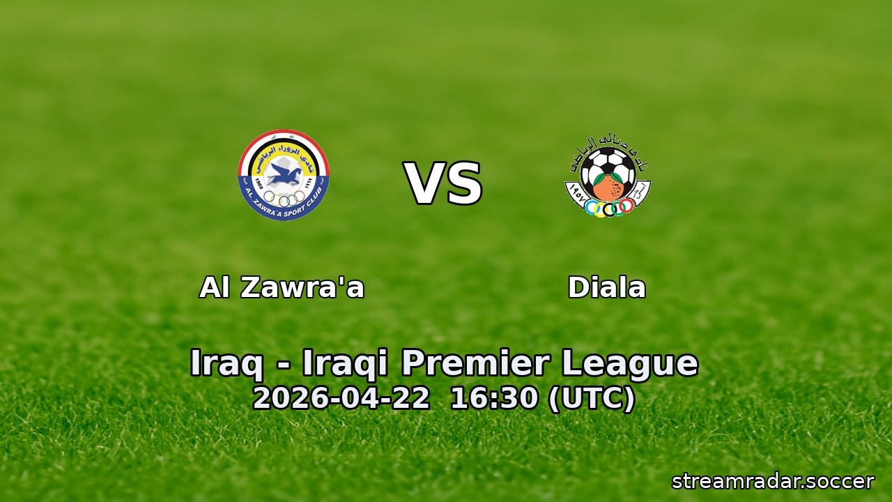 Al Zawra'a vs Diala