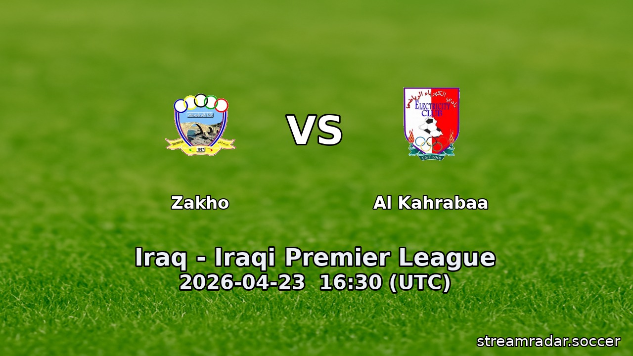 Zakho vs Al Kahrabaa