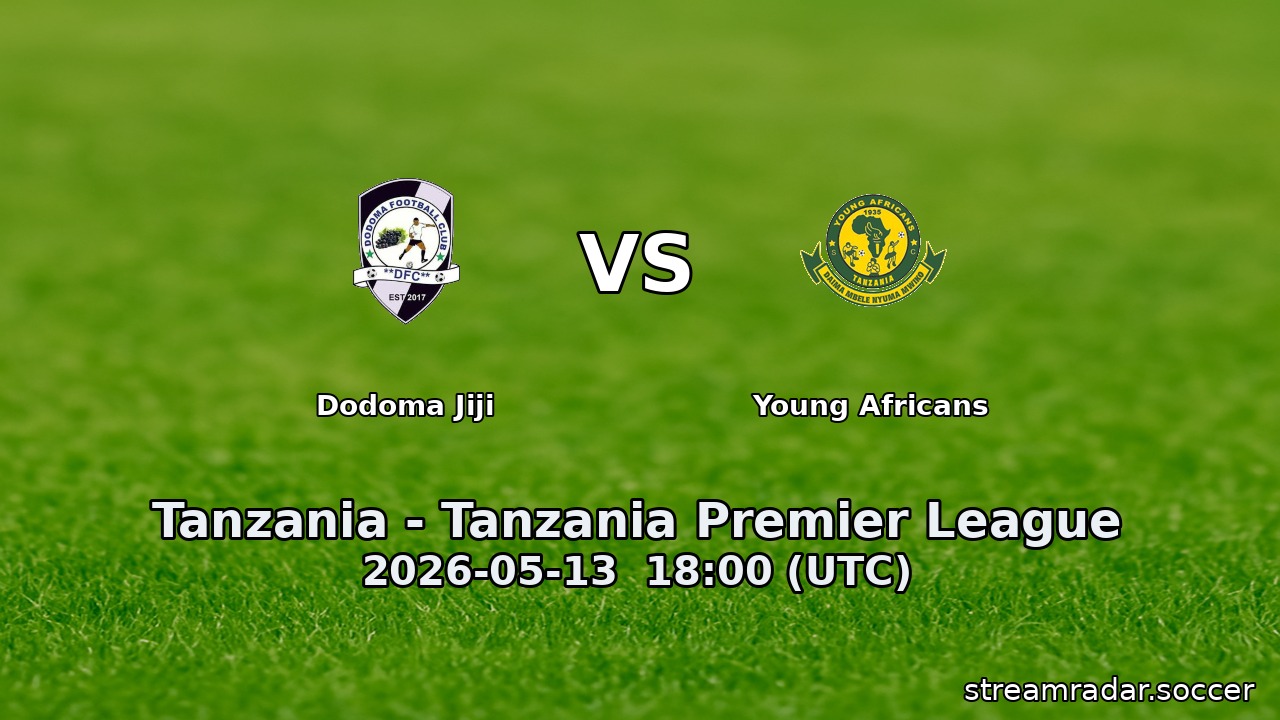 Dodoma Jiji vs Young Africans