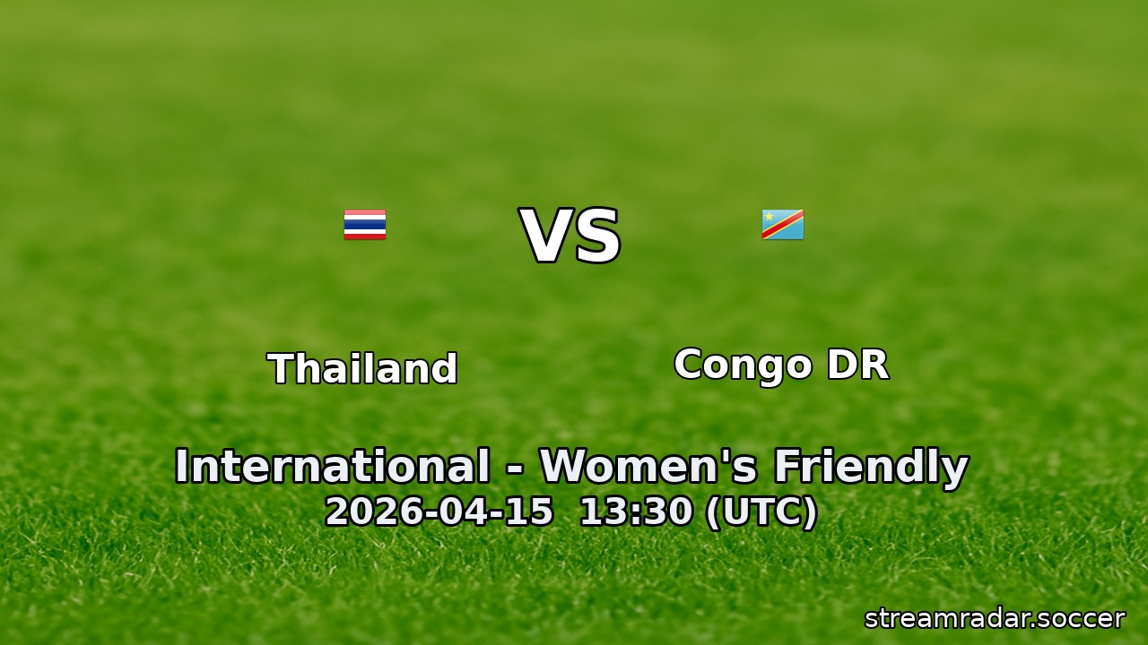 Thailand vs Congo DR