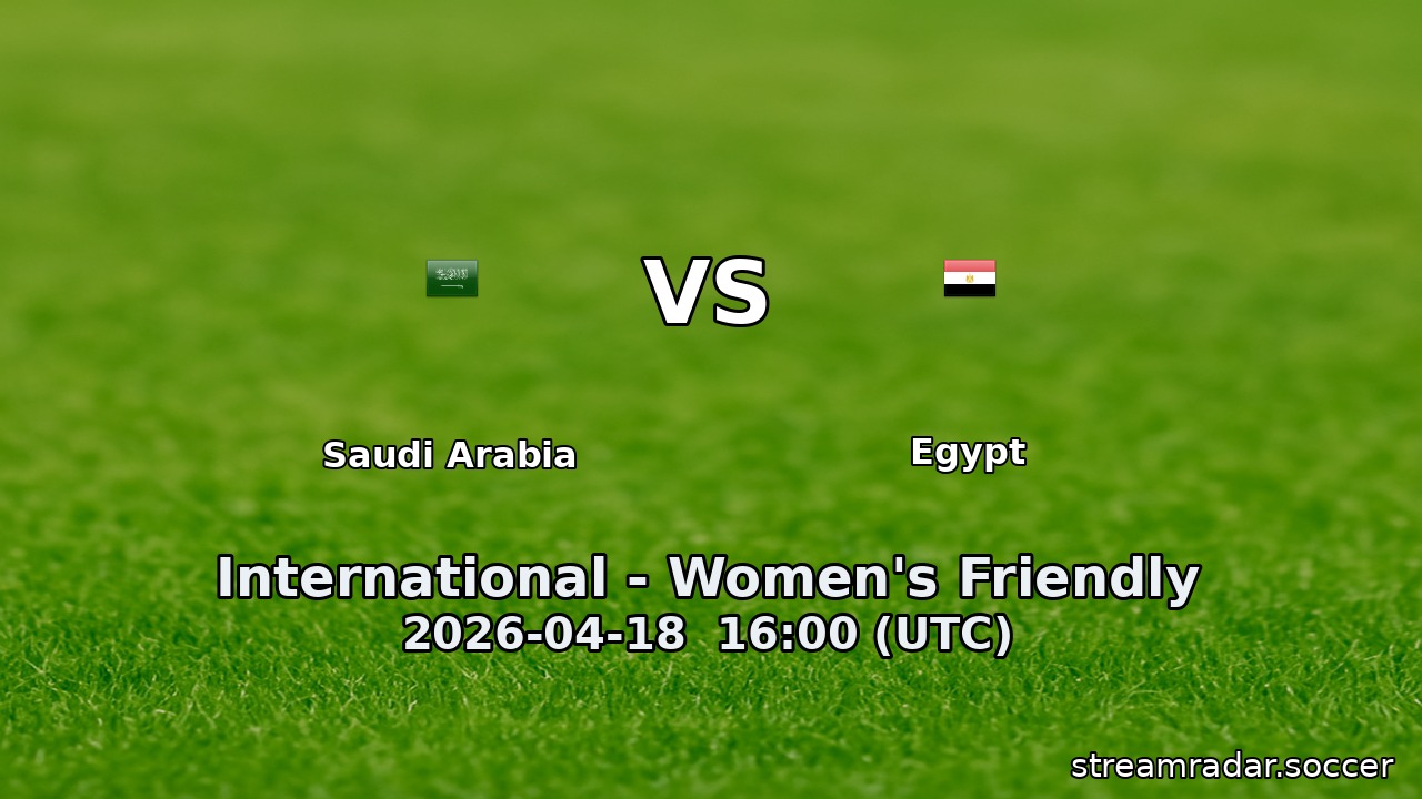 Saudi Arabia vs Egypt