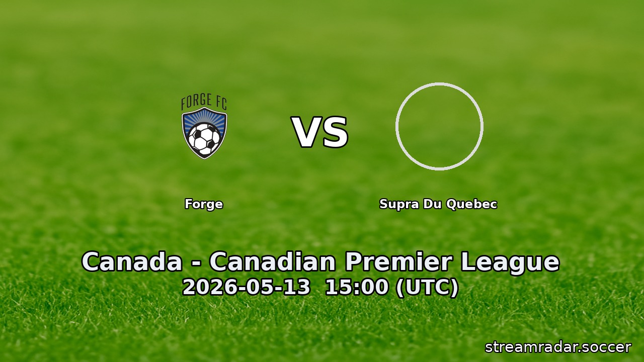 Forge vs Supra Du Quebec