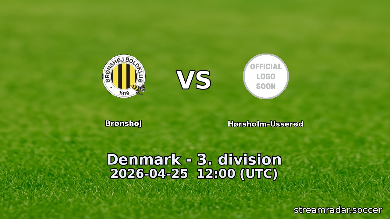 Brønshøj vs Hørsholm-Usserød
