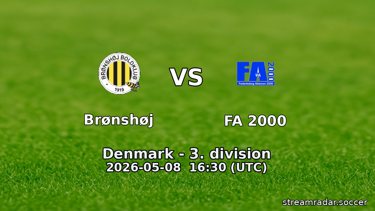 Brønshøj vs FA 2000