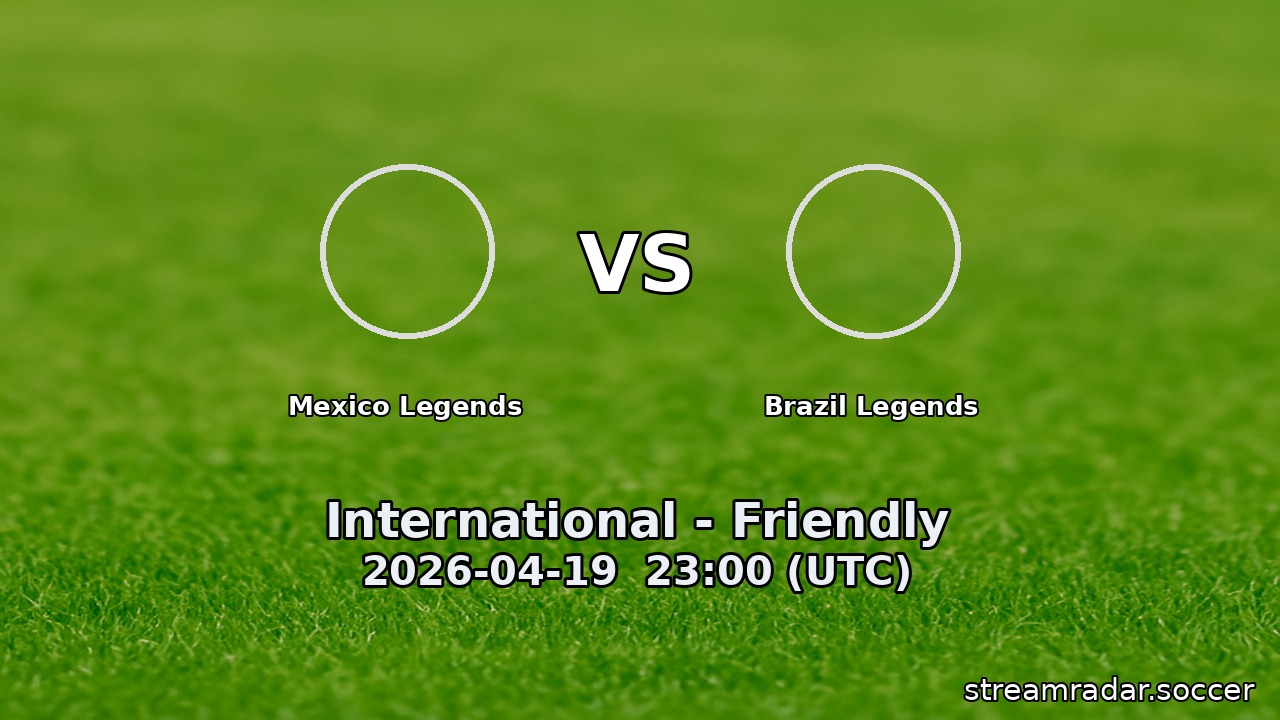Mexico Legends vs Brazil Legends