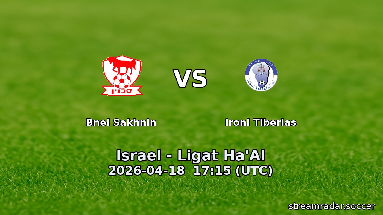 Bnei Sakhnin vs Ironi Tiberias