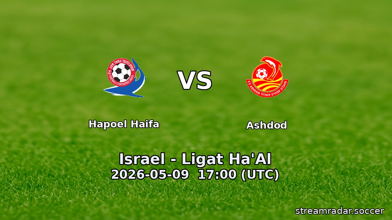 Hapoel Haifa vs Ashdod