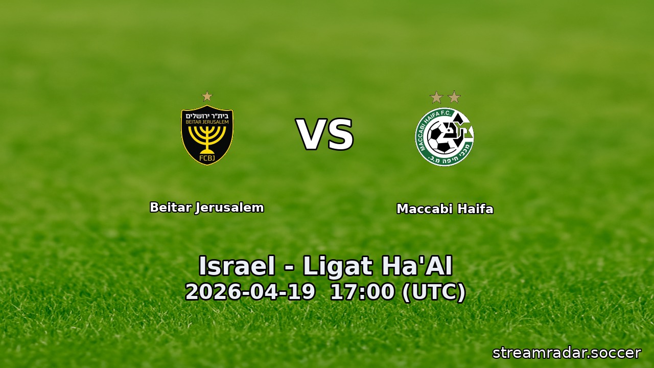Beitar Jerusalem vs Maccabi Haifa