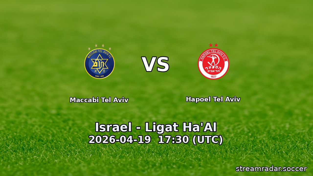Maccabi Tel Aviv vs Hapoel Tel Aviv