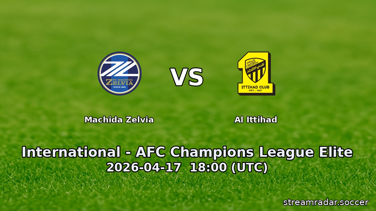 Machida Zelvia vs Al Ittihad