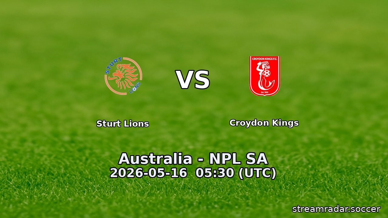 Sturt Lions vs Croydon Kings