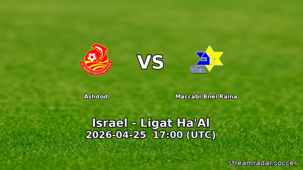 Ashdod vs Maccabi Bnei Raina