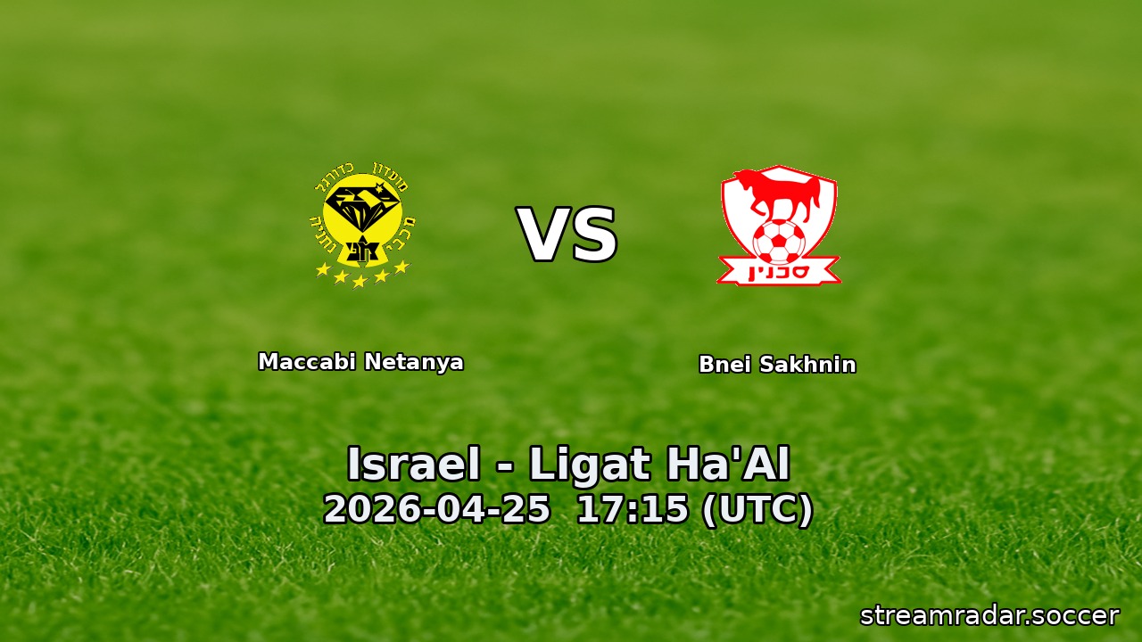 Maccabi Netanya vs Bnei Sakhnin
